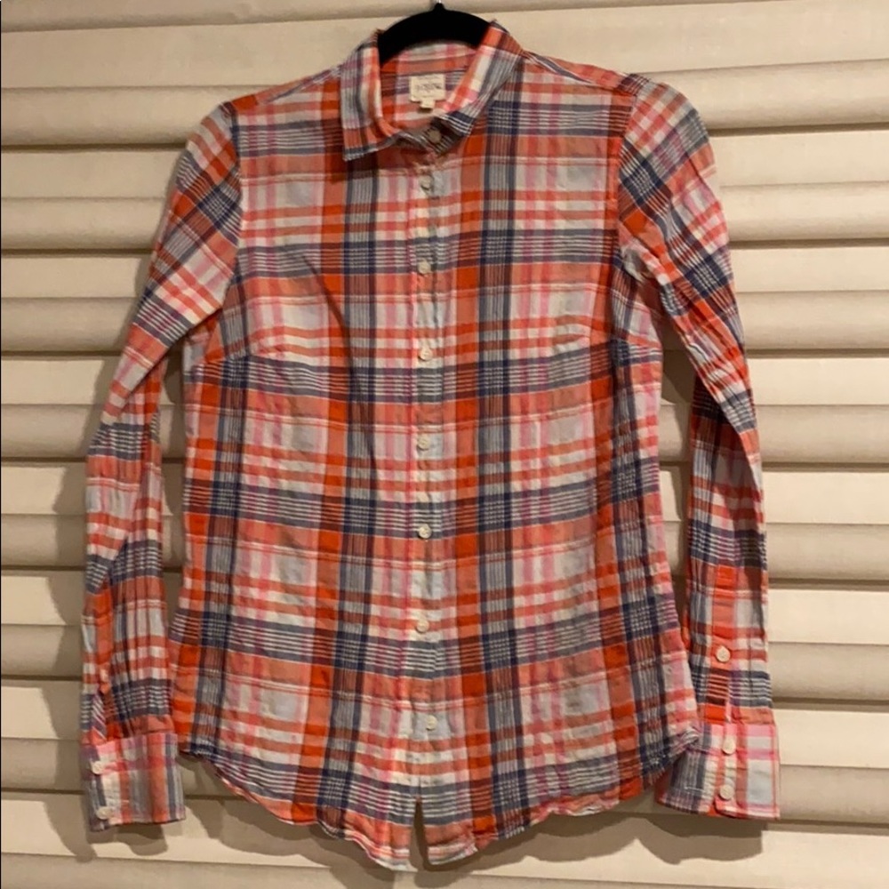 J.Crew cotton button down shirt.